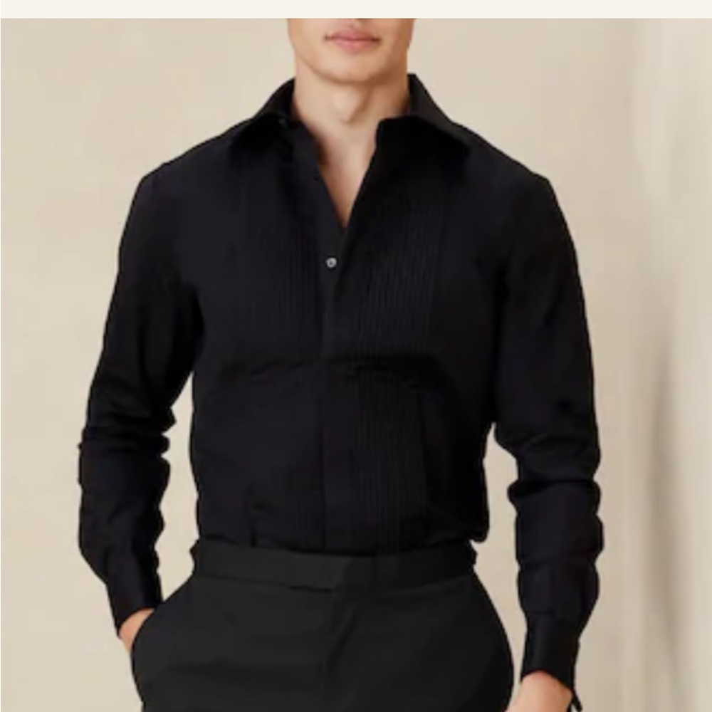 New banana republic tux shirt